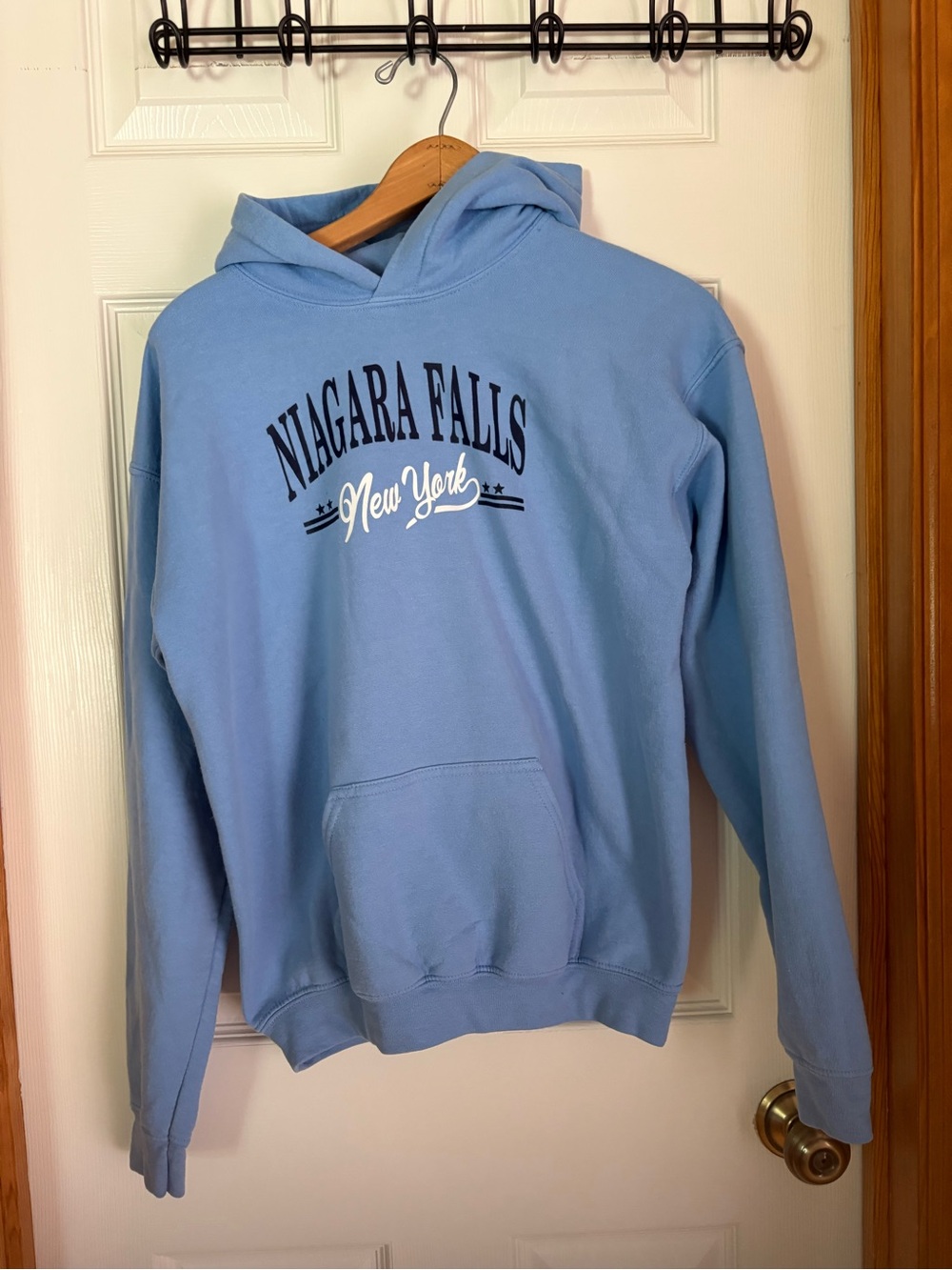 Niagara Falls New York Blue Pullover Hoodie Sweatshirt